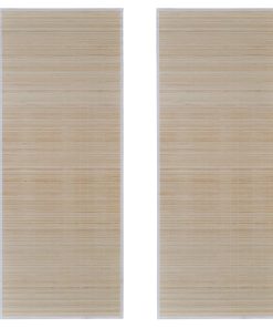 Pravokutni tepisi od prirodnog bambusa 2 kom 120 x 180 cm