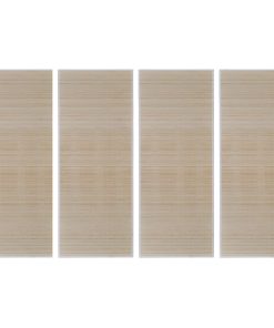 Pravokutni tepisi od prirodnog bambusa 4 kom 120 x 180 cm