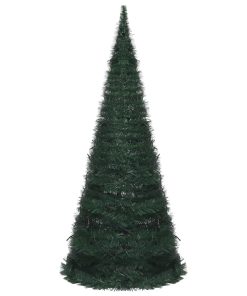 Prigodno umjetno božićno drvce s LED svjetlima zeleno 210 cm