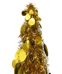 Prigodno umjetno božićno drvce zlatno 120 cm PET