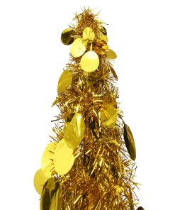Prigodno umjetno božićno drvce zlatno 150 cm PET