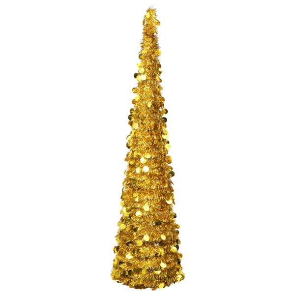 Prigodno umjetno božićno drvce zlatno 180 cm PET