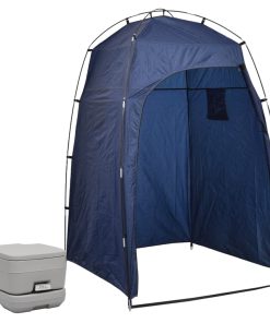 Prijenosni toalet za kampiranje sa šatorom 10 + 10 L