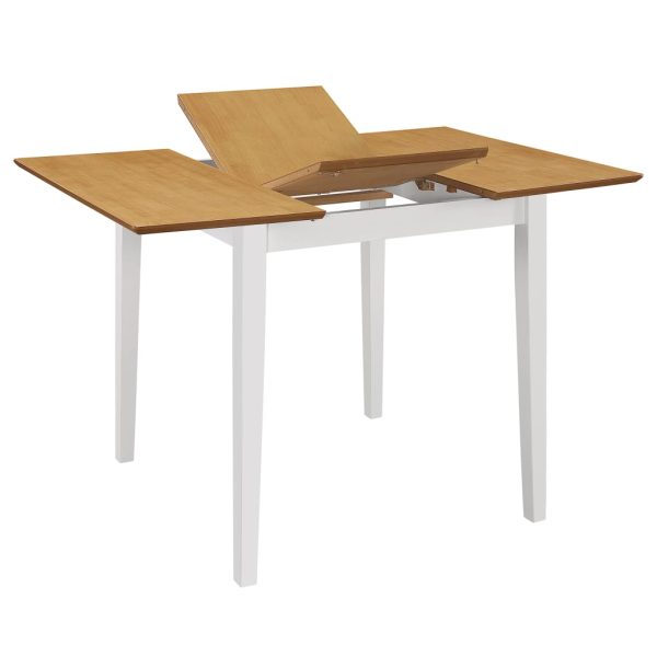 Produživi blagovaonski stol bijeli (80 - 120) x 80 x 74 cm MDF