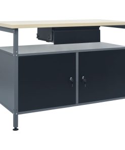 Radni stol crni 120 x 60 x 85 cm čelični