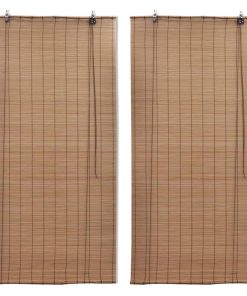 Rolete od bambusa 2 kom 150 x 220 cm smeđe