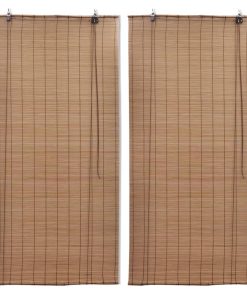 Rolete od bambusa 2 kom 80 x 160 cm smeđe