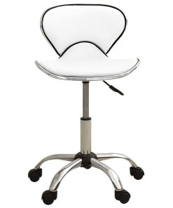 Salonski stolac od umjetne kože bijeli