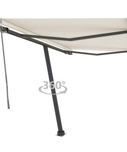 Samostojeća automatska tenda 350 x 250 cm krem