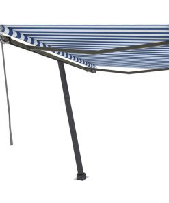 Samostojeća automatska tenda 350 x 250 cm plavo-bijela