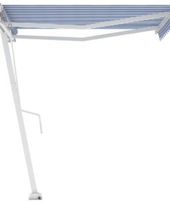 Samostojeća automatska tenda 350 x 250 cm plavo-bijela