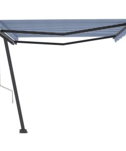 Samostojeća automatska tenda 400 x 300 cm plavo-bijela