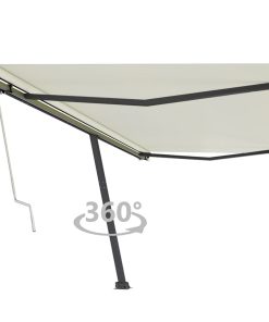 Samostojeća automatska tenda 500 x 350 cm krem