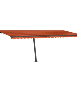 Samostojeća automatska tenda 600 x 300 cm narančasto-smeđa