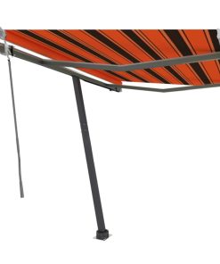 Samostojeća tenda na ručno uvlačenje 300x250cm narančasto-smeđa