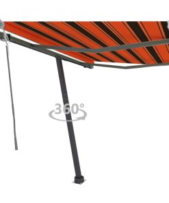 Samostojeća tenda na ručno uvlačenje 350x250cm narančasto-smeđa
