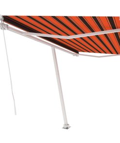 Samostojeća tenda na ručno uvlačenje 400x300cm narančasto-smeđa