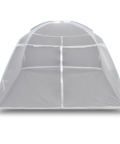Šator za kampiranje 200 x 180 x 150 cm od staklene vune bijeli