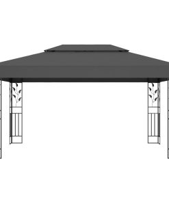 Sjenica s dvostrukim krovom 3 x 4 m antracit