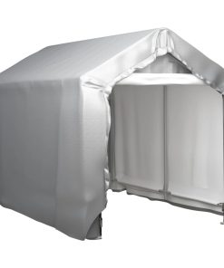 Skladišni šator 180 x 300 cm čelični sivi