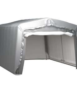 Skladišni šator 370 x 370 cm čelični sivi