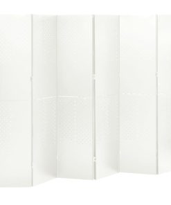Sobne pregrade sa 6 panela 2 kom bijele 240 x 180 cm čelične