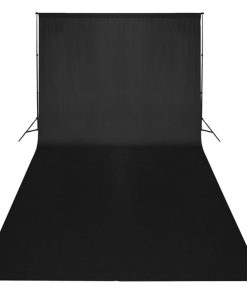 Studijski set crna pozadina sustav za podršku 600 x 300 cm i svjetla