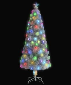 Umjetno božićno drvce LED bijelo 240 cm od optičkih vlakna