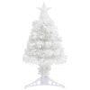 Umjetno božićno drvce LED bijelo 64 cm od optičkih vlakana