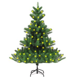 Umjetno božićno drvce kavkaska jela LED svjetla zeleno 150 cm