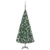 Umjetno božićno drvce s LED svjetlima i kuglicama 500 cm zeleno