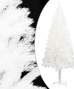 Umjetno božićno drvce s realističnim iglicama bijelo 210 cm