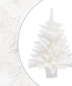 Umjetno božićno drvce s realističnim iglicama bijelo 65 cm