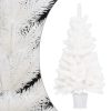 Umjetno božićno drvce s realističnim iglicama bijelo 90 cm