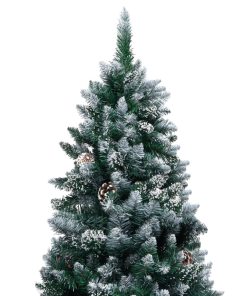 Umjetno božićno drvce sa šiškama i bijelim snijegom 180 cm