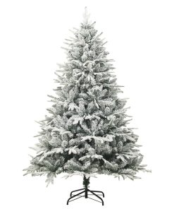 Umjetno božićno drvce sa snijegom zeleno 240 cm PVC i PE