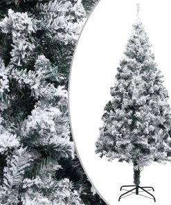 Umjetno božićno drvce sa snijegom zeleno 400 cm PVC