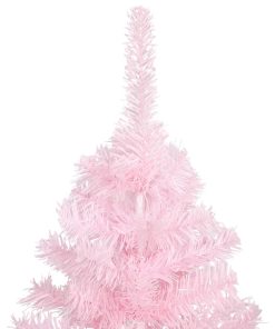 Umjetno božićno drvce sa stalkom ružičasto 120 cm PVC