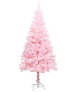 Umjetno božićno drvce sa stalkom ružičasto 120 cm PVC