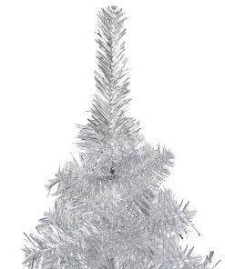 Umjetno božićno drvce sa stalkom srebrno 240 cm PET
