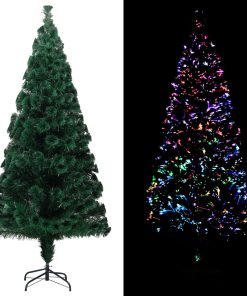 Umjetno božićno drvce sa stalkom zeleno 180 cm optička vlakna