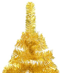 Umjetno božićno drvce sa stalkom zlatno 150 cm PET