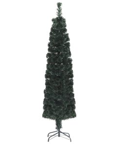 Umjetno usko božićno drvce sa stalkom 120 cm optička vlakna