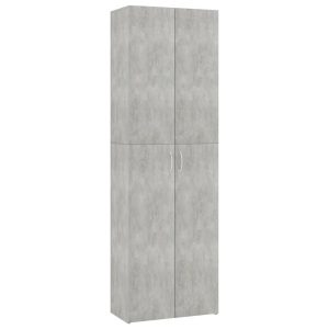 Uredski ormar siva boja betona 60 x 32 x 190 cm od iverice