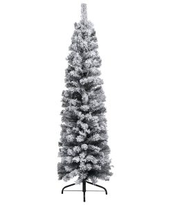 Usko umjetno božićno drvce sa snijegom zeleno 120 cm PVC