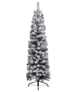Usko umjetno božićno drvce sa snijegom zeleno 150 cm PVC