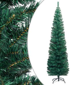 Usko umjetno božićno drvce sa stalkom zeleno 180 cm PVC