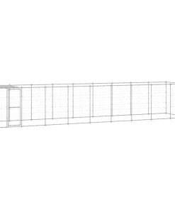 Vanjski kavez za pse od pocinčanog čelika s krovom 21