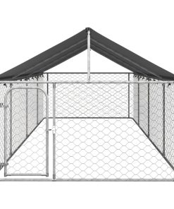 Vanjski kavez za pse s krovom 600 x 200 x 150 cm