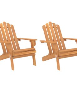 Vrtne stolice Adirondack 2 kom od masivnog bagremovog drva